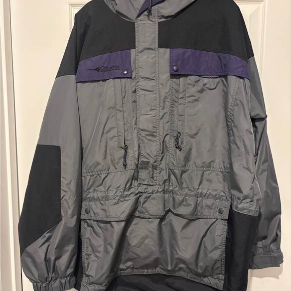 Columbia Men's Gray and Purple Performance Jacket - Picture 1 of 4